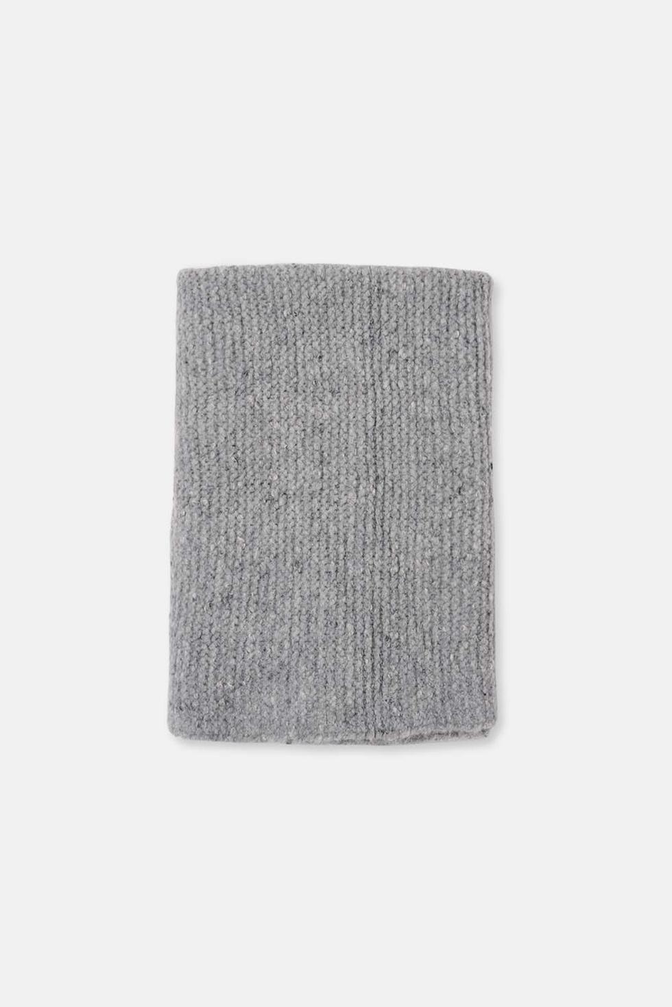 Flecked tricot blanket - Grey