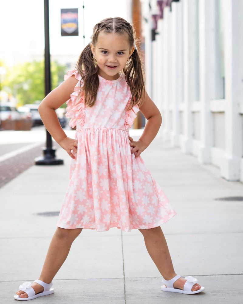 Zoey Ruffle Play Dress - Pink Floral