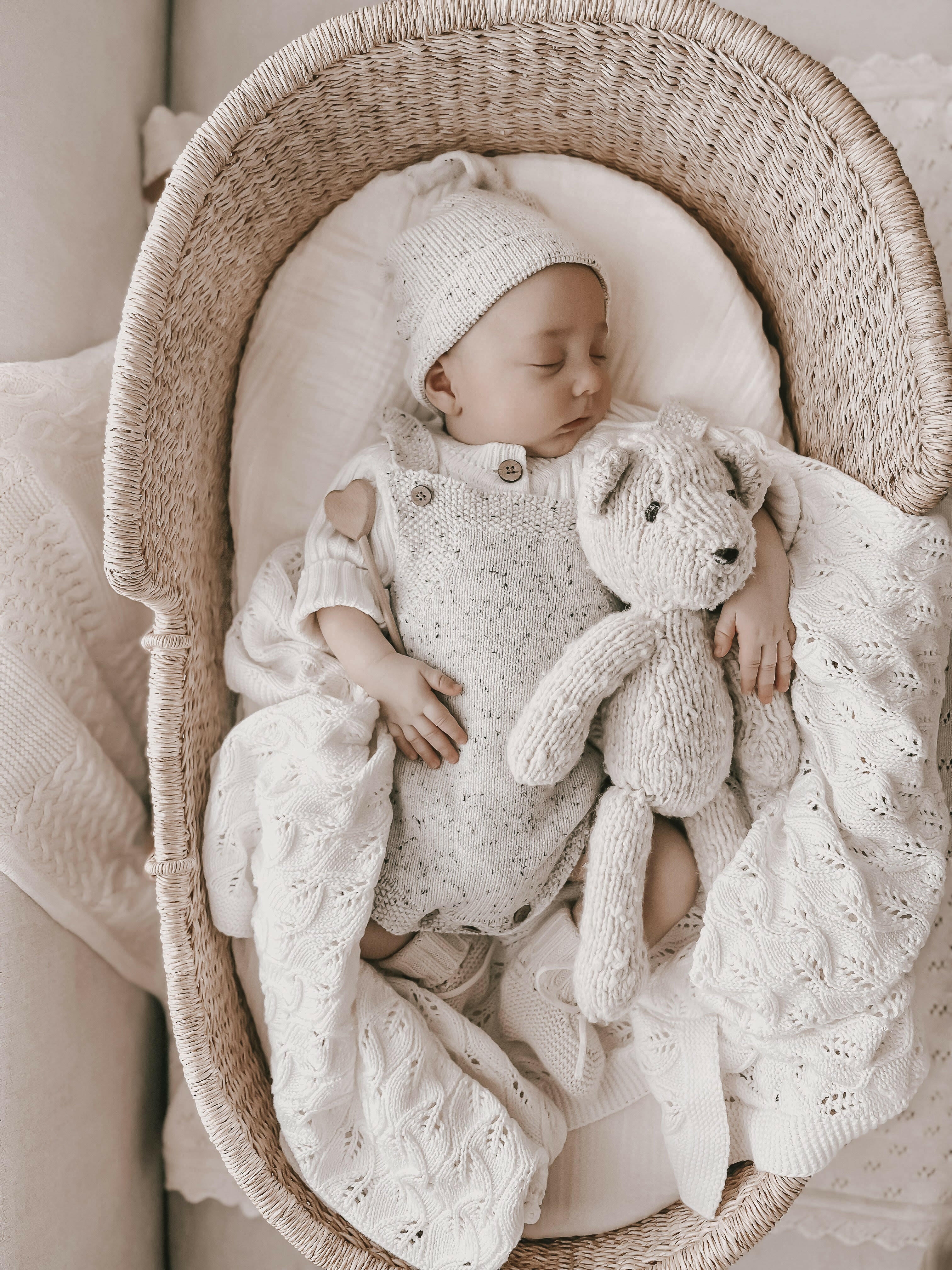 Luna + Luca Novelty Knit Romper - Black Speckle Luna + Luca