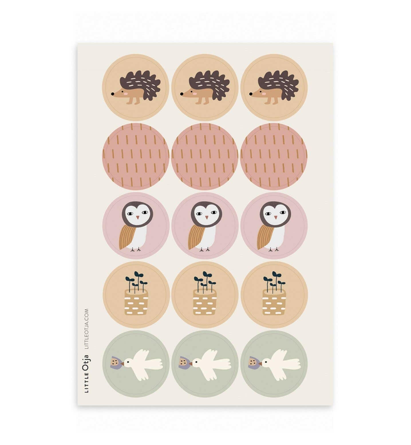 Woodland Sticker Set Decorative Stickers Little Otja