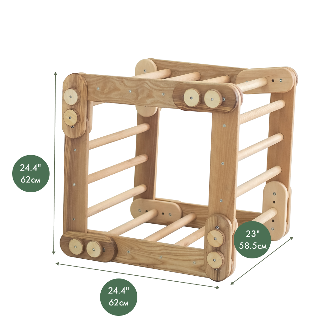 Snake Ladder – Montessori Climber for Kids 1-7 y.o. – Beige Single Ladders Goodevas
