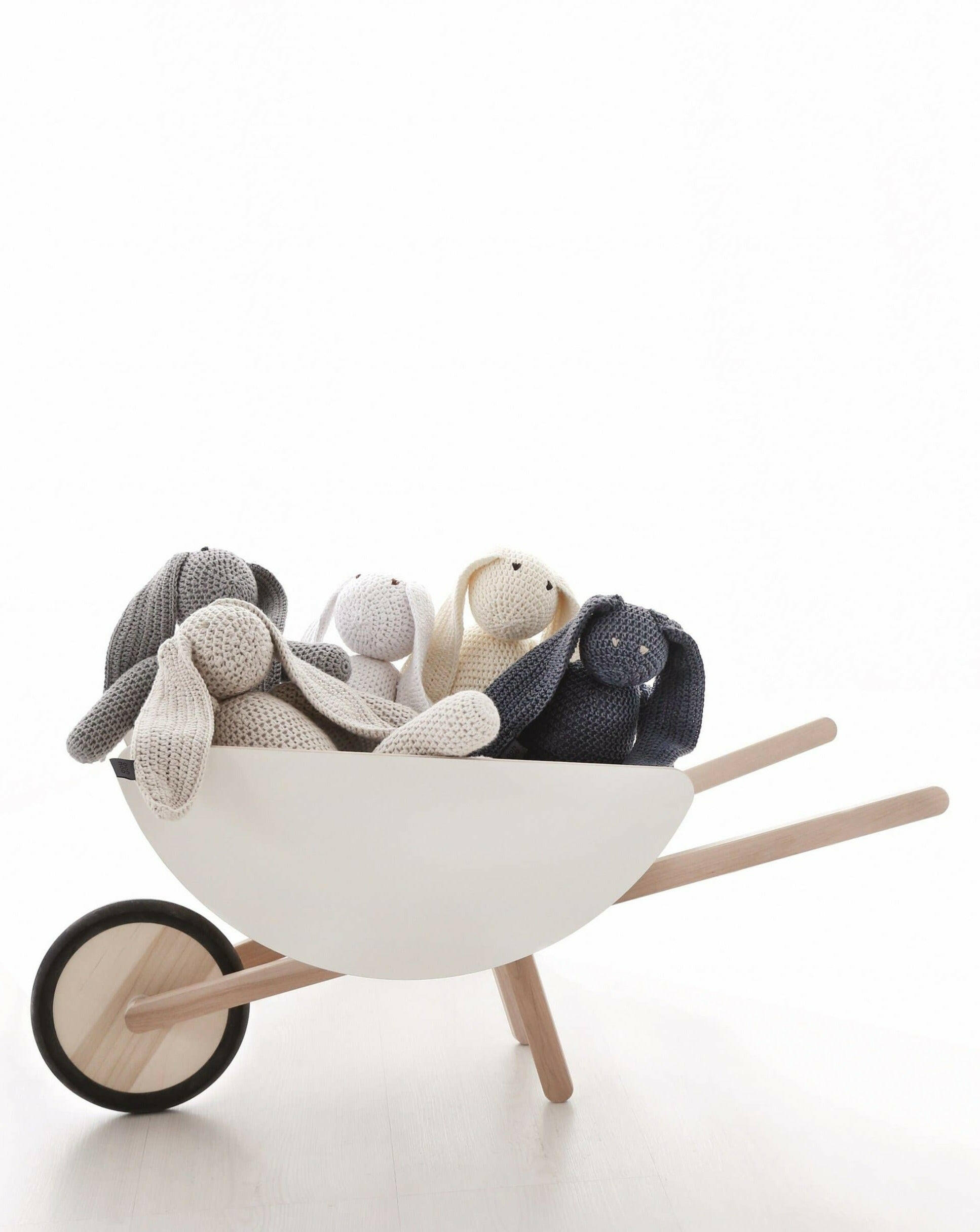 Ooh Noo Toy Wheelbarrow - White Kids Toys Ooh Noo