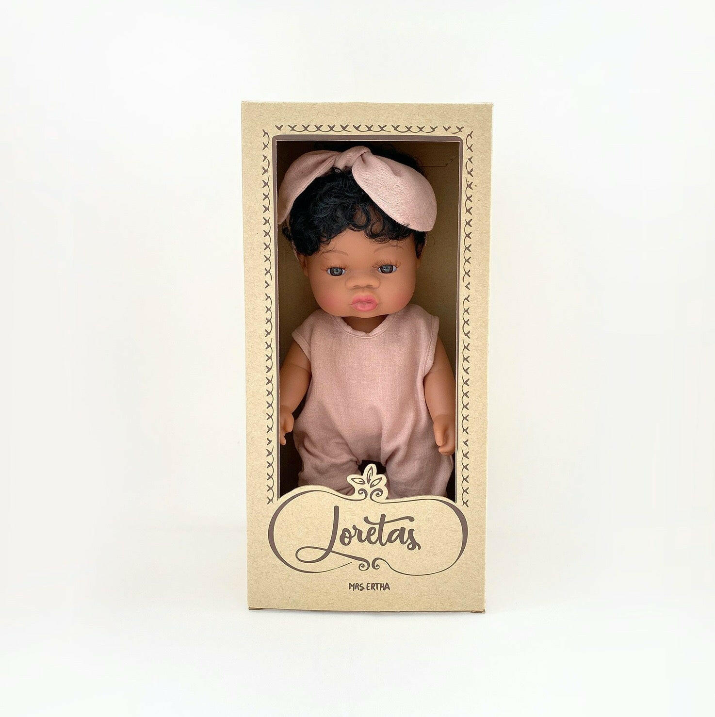 Black Baby Doll Shiny Loreta Dolls Mrs.Ertha