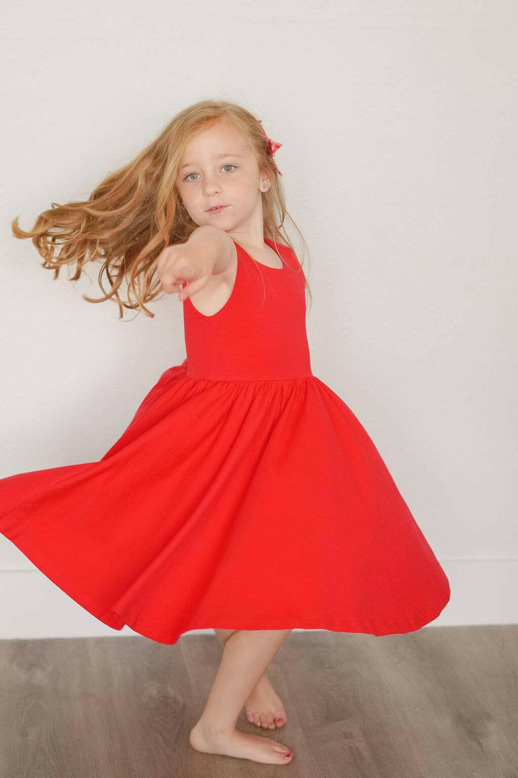 Tank Twirl in Scarlet dress Ollie Jay