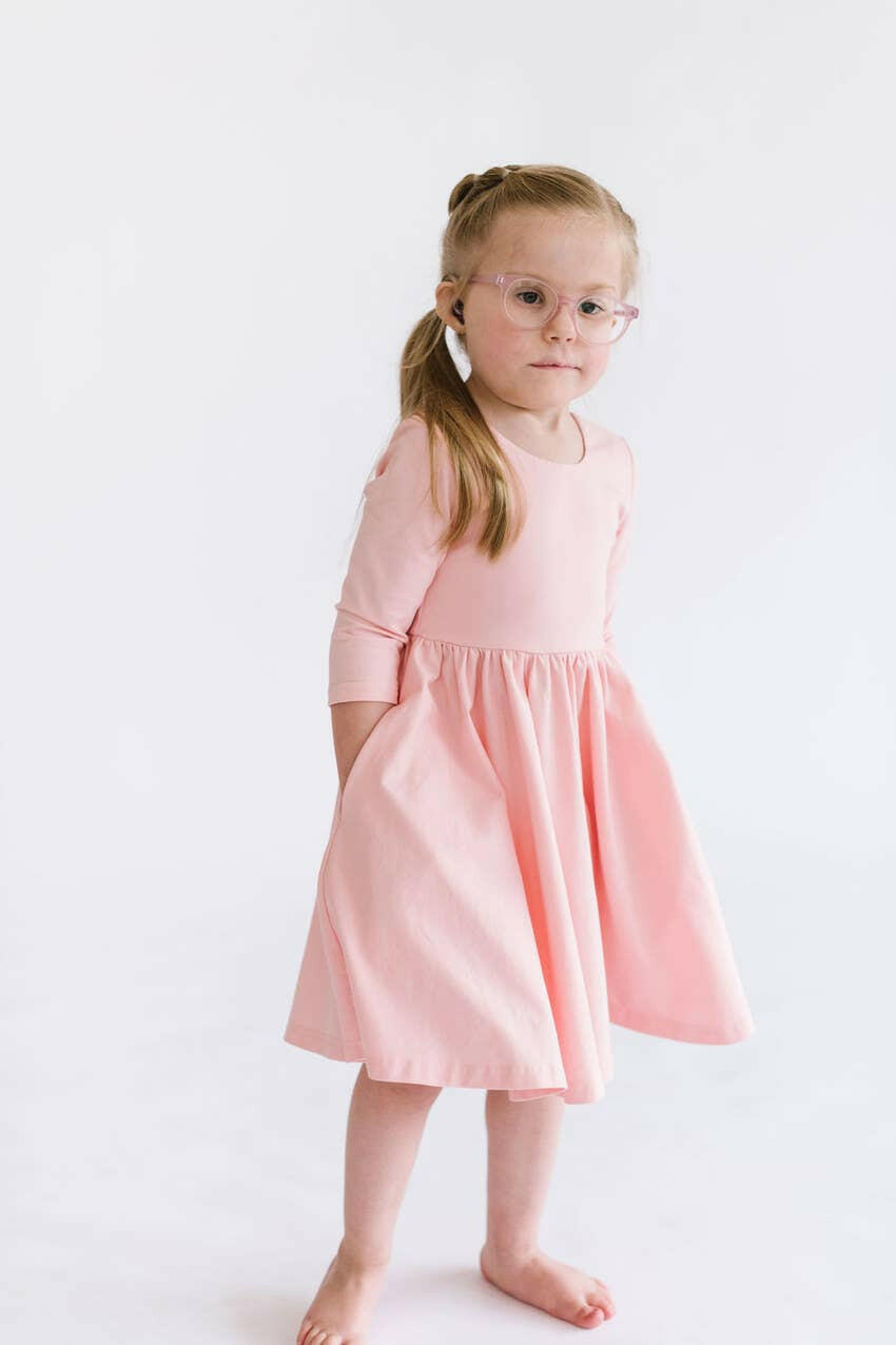 Emile Dress in Peony Ollie Jay