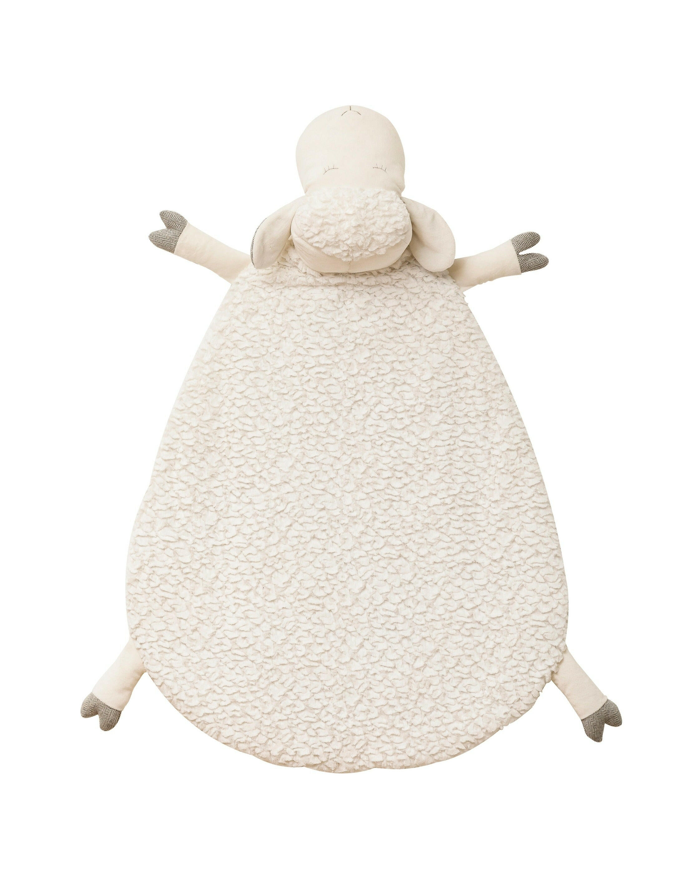 Sheep-Shaped Tummy Time Floor Mat Rugs Bloomingville Mini