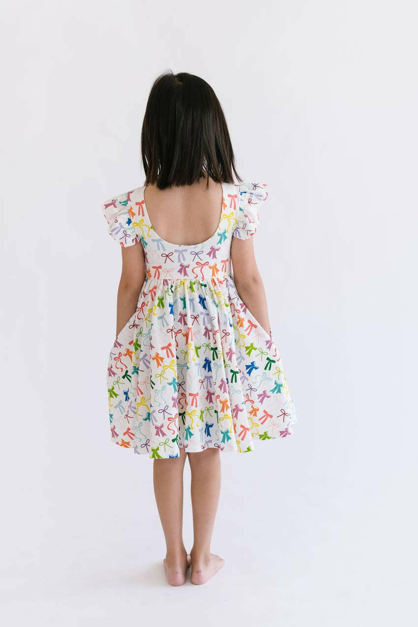 Olivia Dress in Rain-Bows Ollie Jay