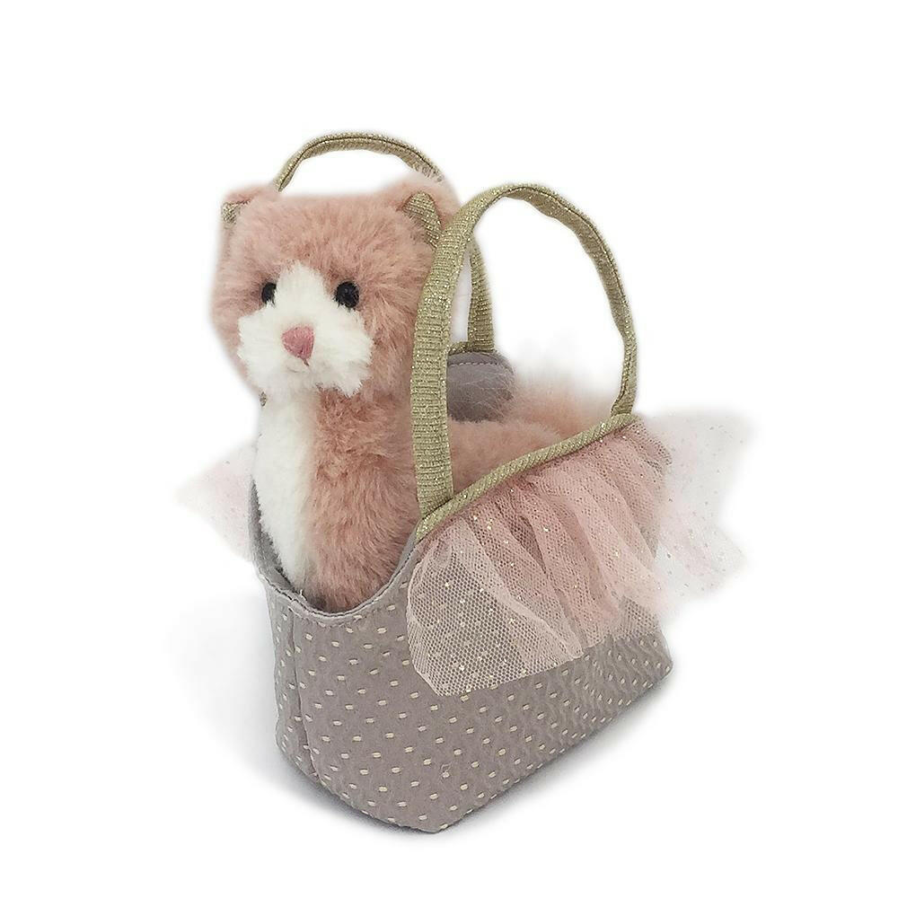 'Callie' Kitty Plush Doll & Toy Purse Stuffed Toy MON AMI