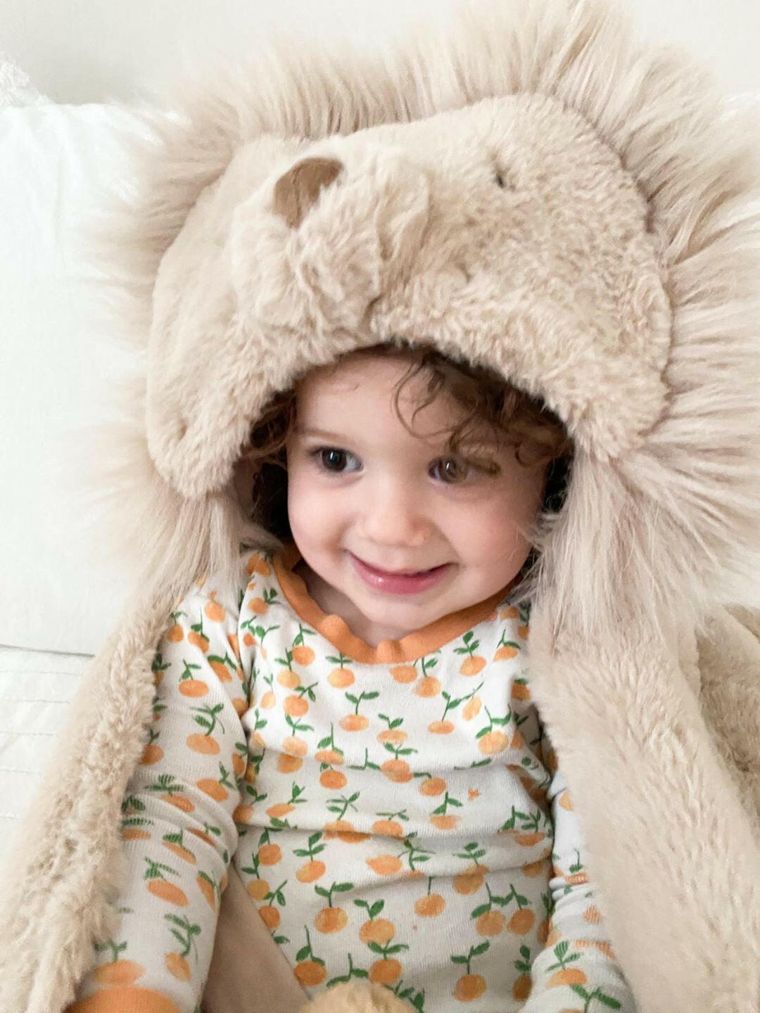 'Luca' Plush Lion Hooded Blanket Blanket MON AMI