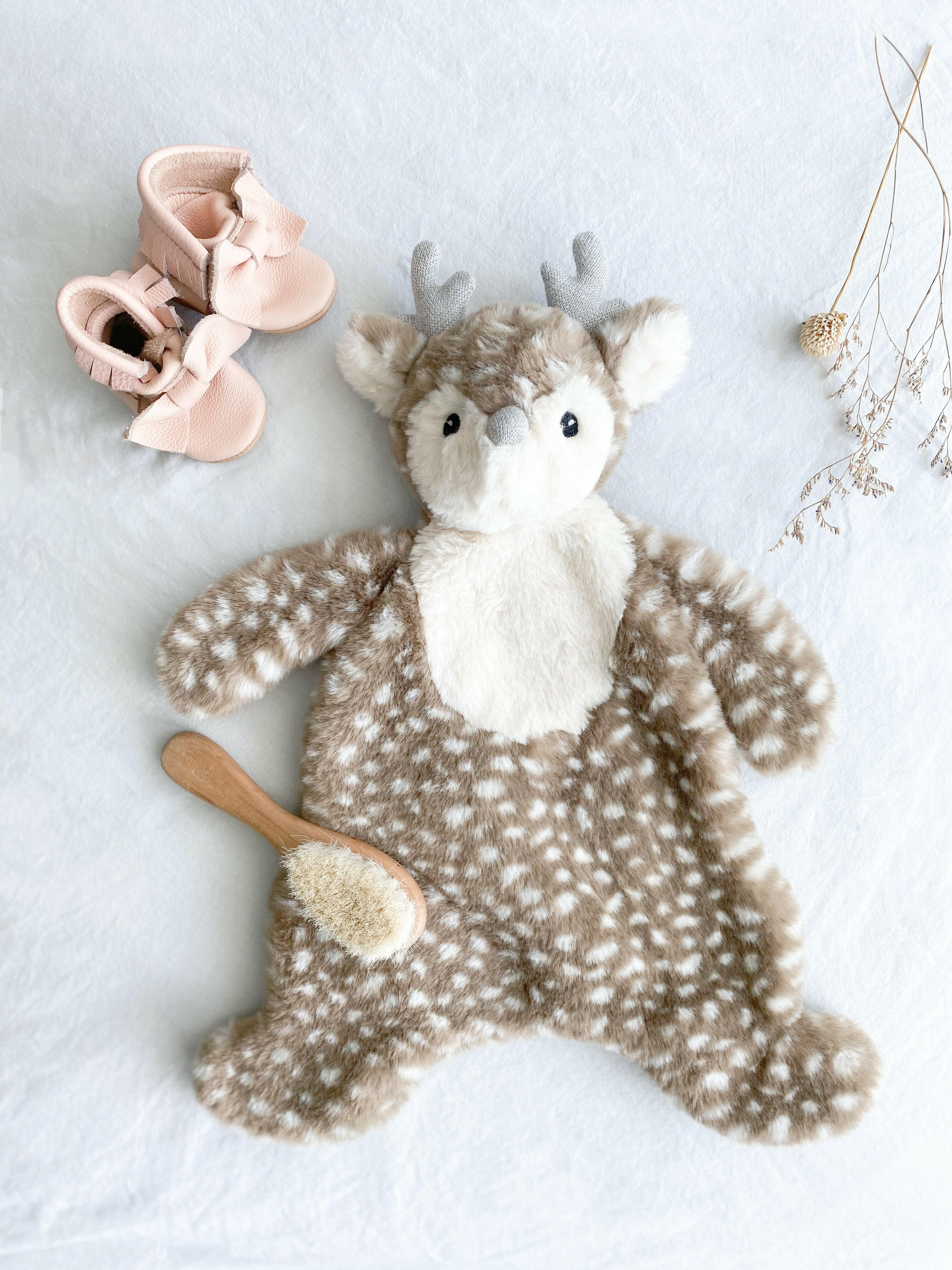 'Fiona' Fawn Plush Baby Security Blanket Security Blankie MON AMI