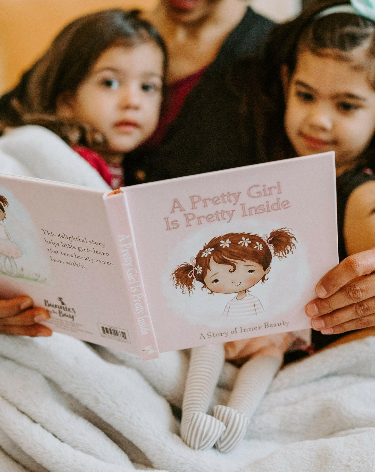 A Pretty Girl Board Book - Brown Hair Children's Book Bunnies by the Bay