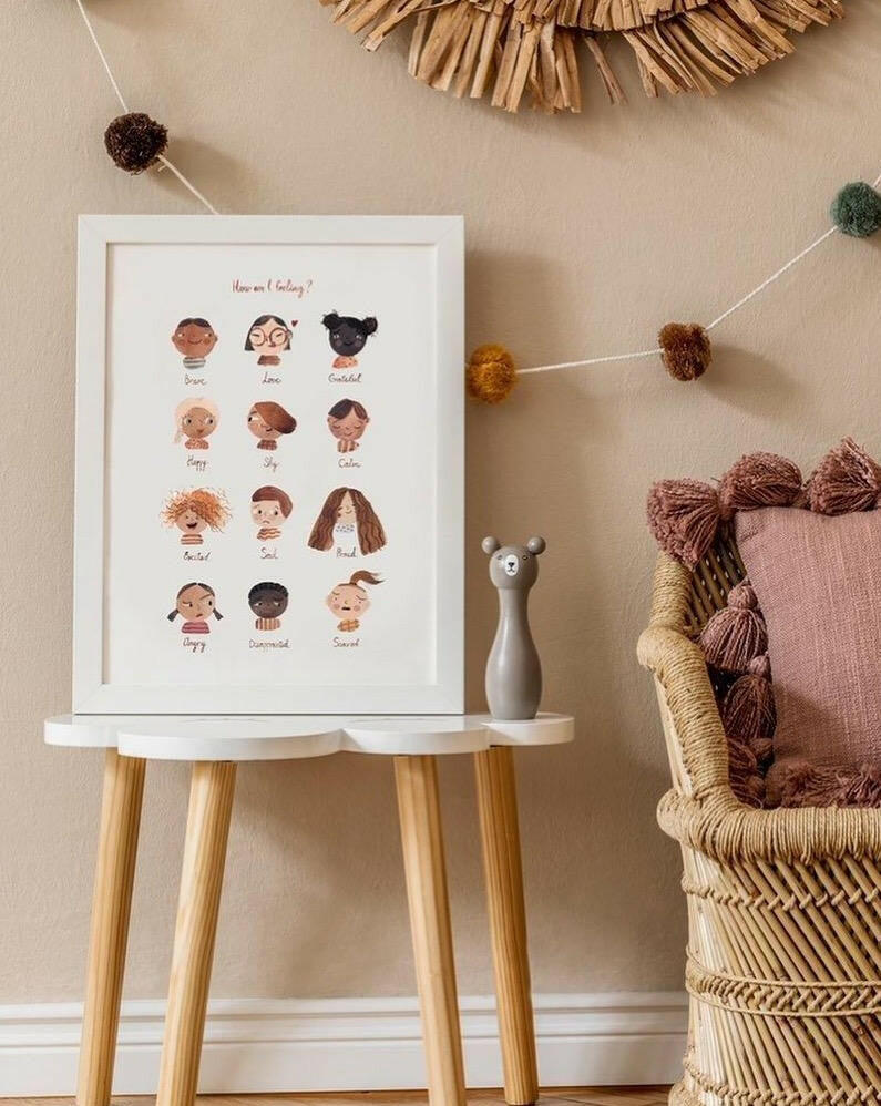 Feelings Poster Home Decor Mushie