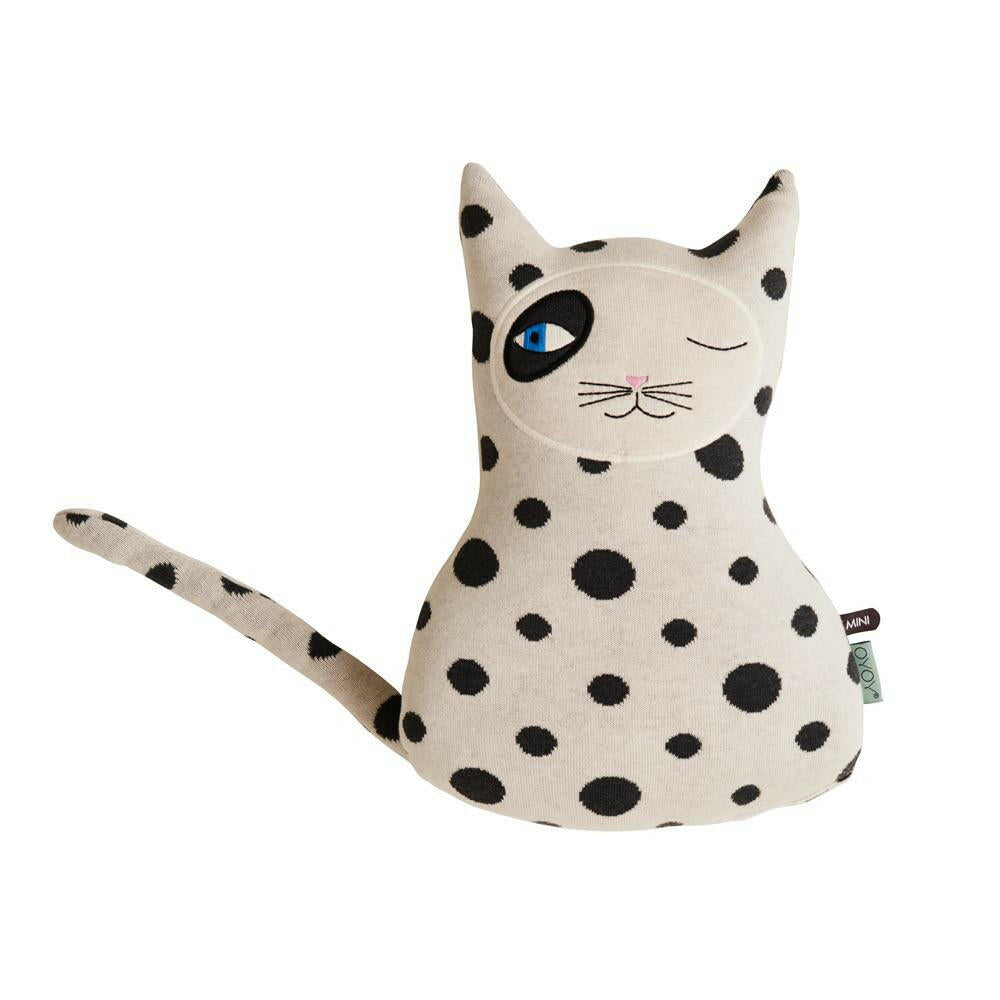 Cat Zorro Cushion - White OYOY
