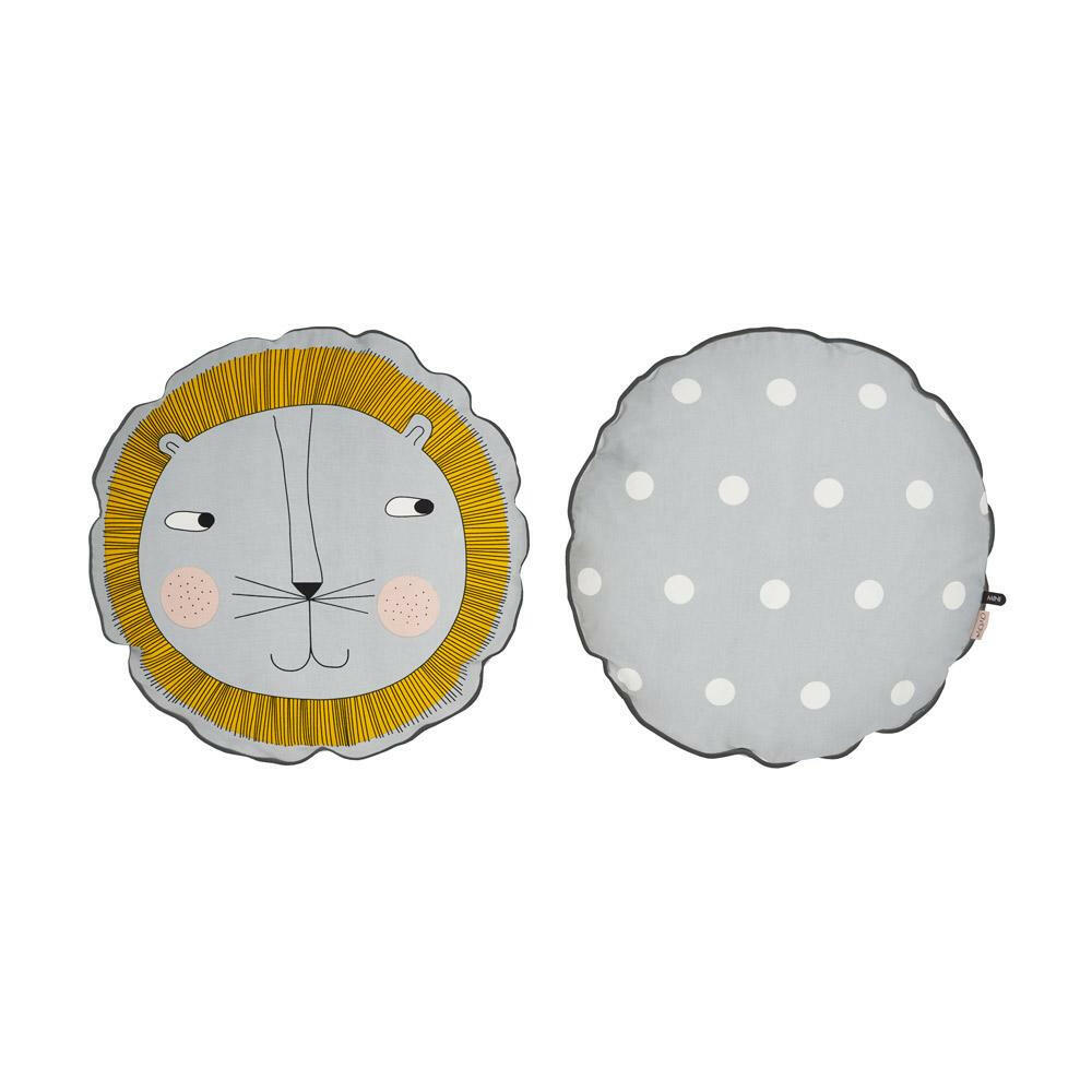 Lion Cushion - Light Grey OYOY