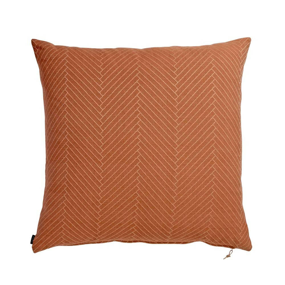 Fluffy Herringbone Floor Cushion - Caramel OYOY