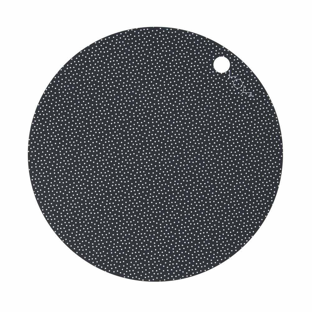 Placemat Dot - 2 Pcs/Pack - Dark Grey Feeding OYOY