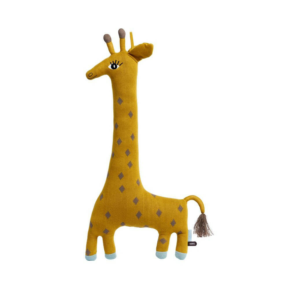 Noah Giraffe Cushion - Curry Stuffies OYOY