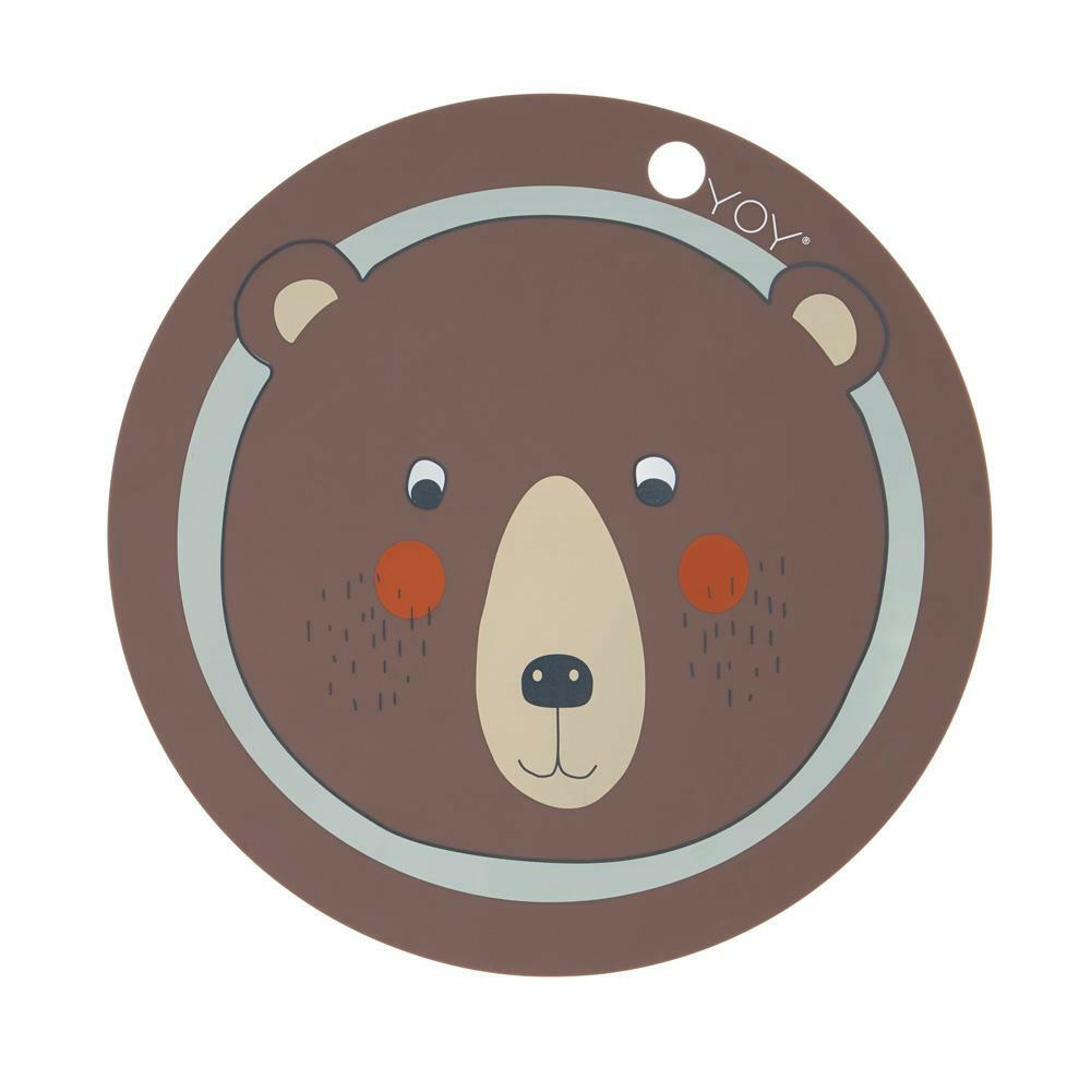 Placemat Bear - Brown Feeding OYOY