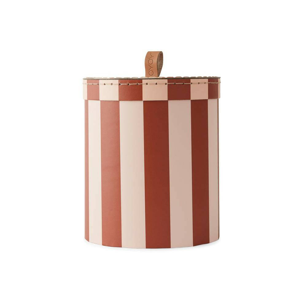 Storage Box, Round - Small - Aubergine Toy Storage OYOY