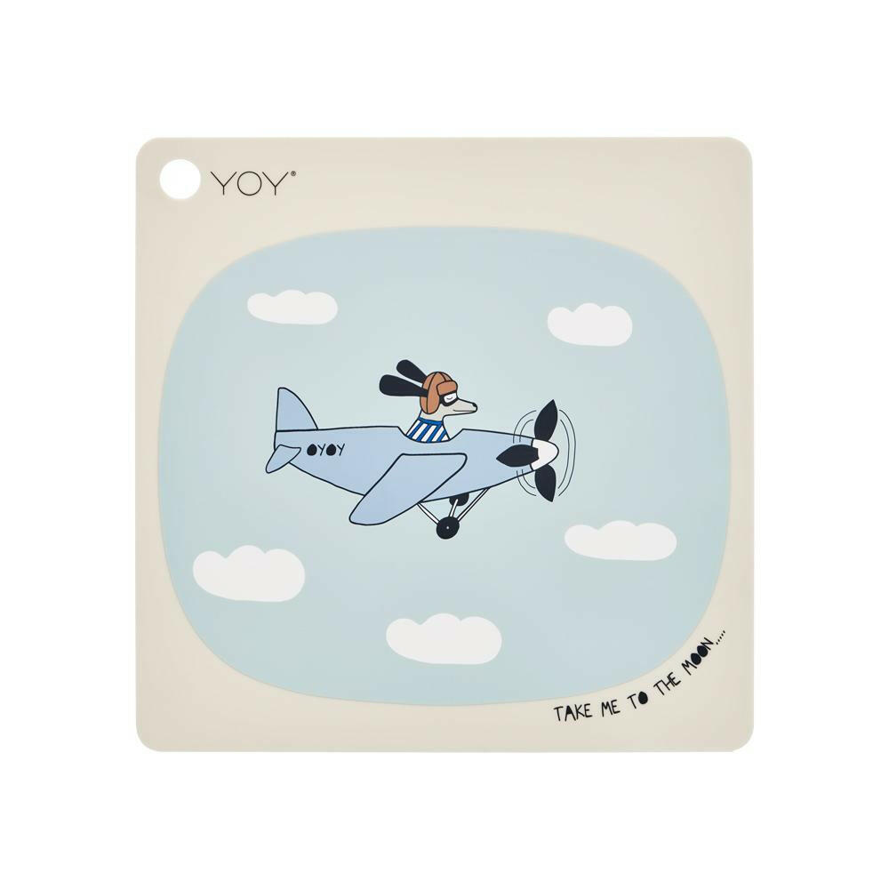 Placemat Take Me To The Moon - Beige Feeding OYOY