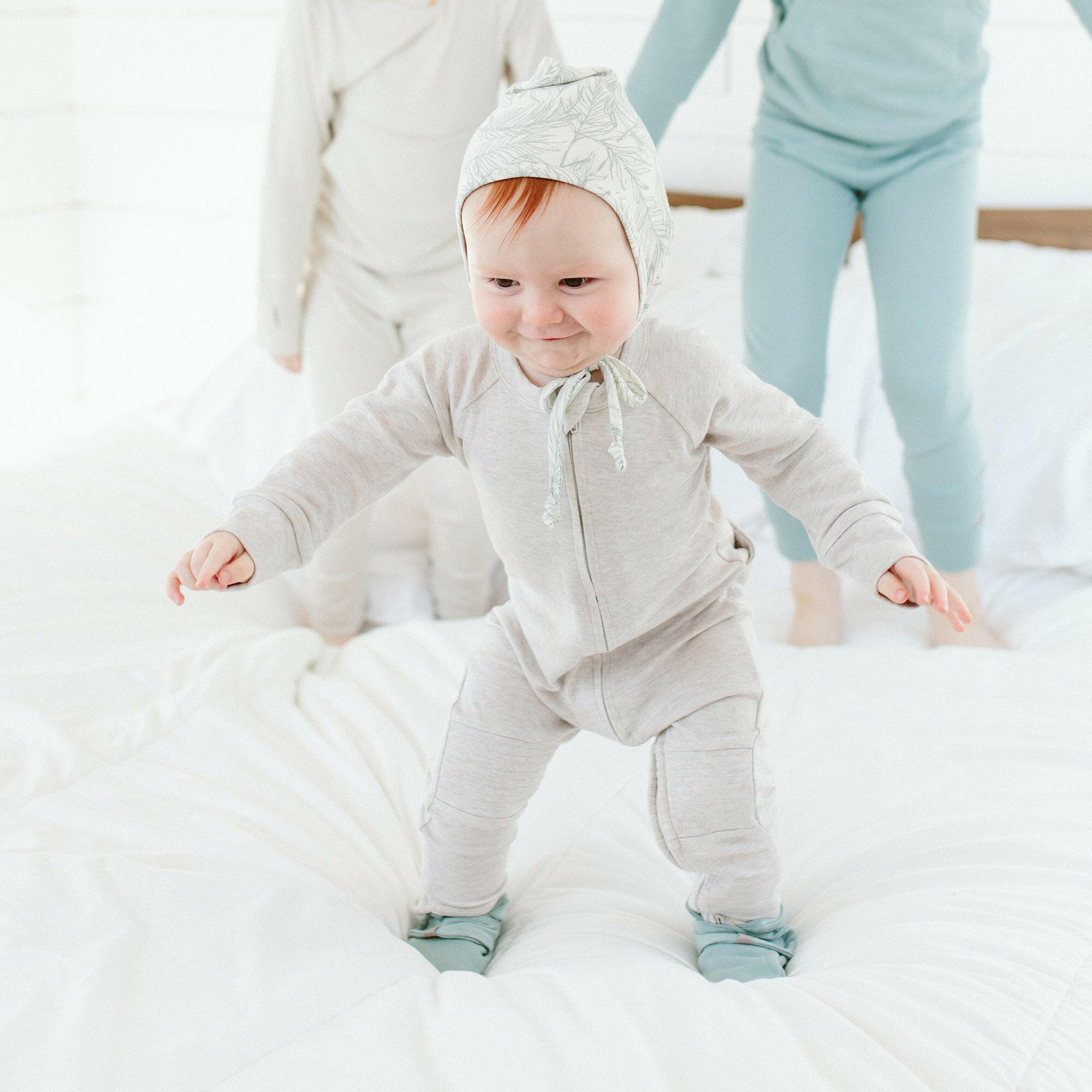 ZIPPER JUMPSUIT | STORM GRAY Zipper Jumpsuits goumikids