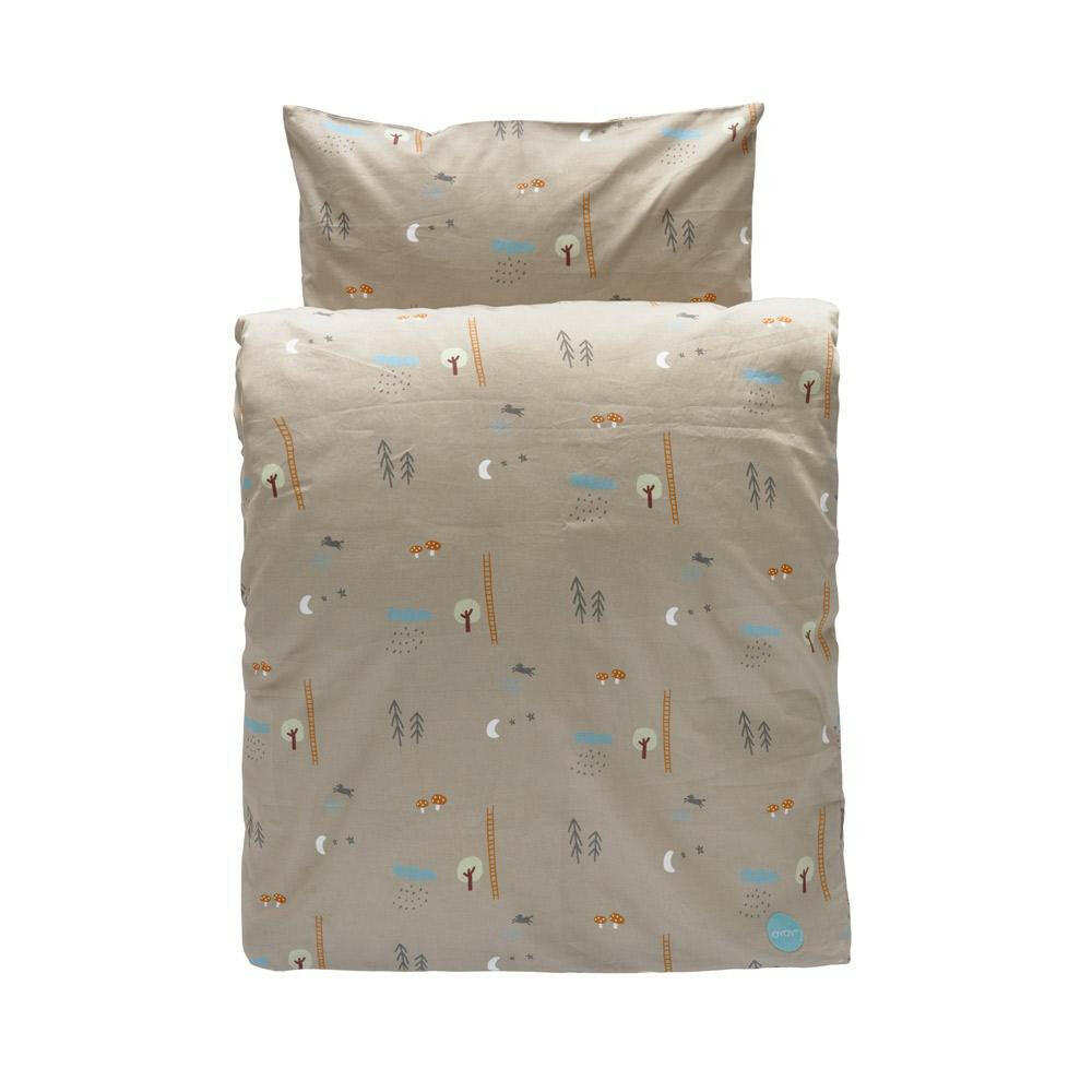 Happy Forest Bedding - Junior - Light Brown OYOY