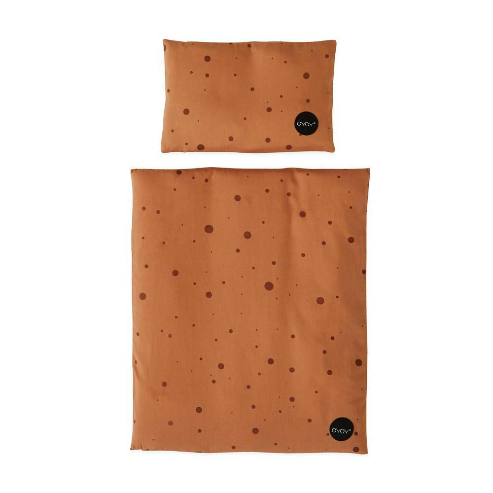 Doll Bed Bedding - Dot - Caramel Doll Accessories OYOY