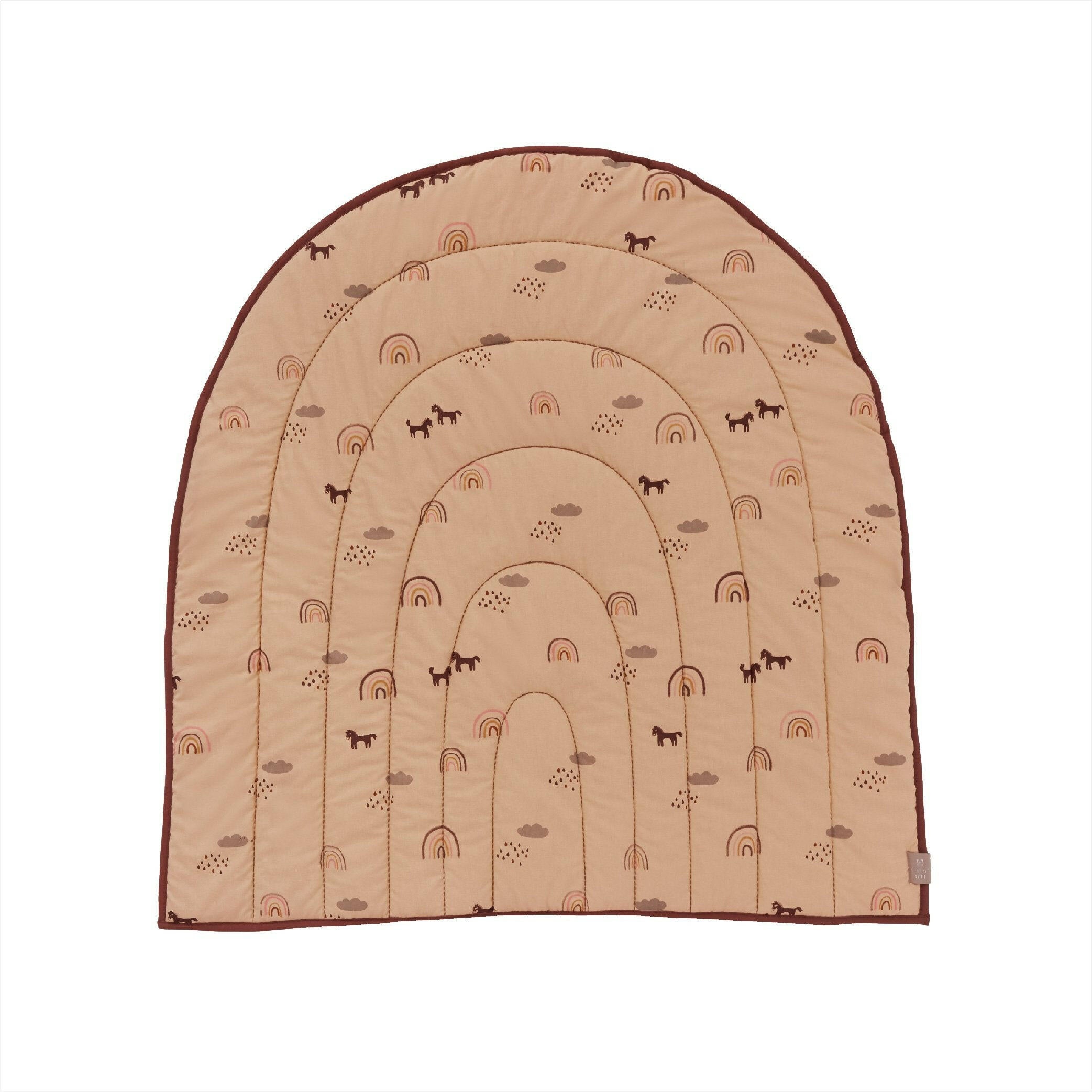 Organic Quilted Rainbow Blanket Blankets OYOY