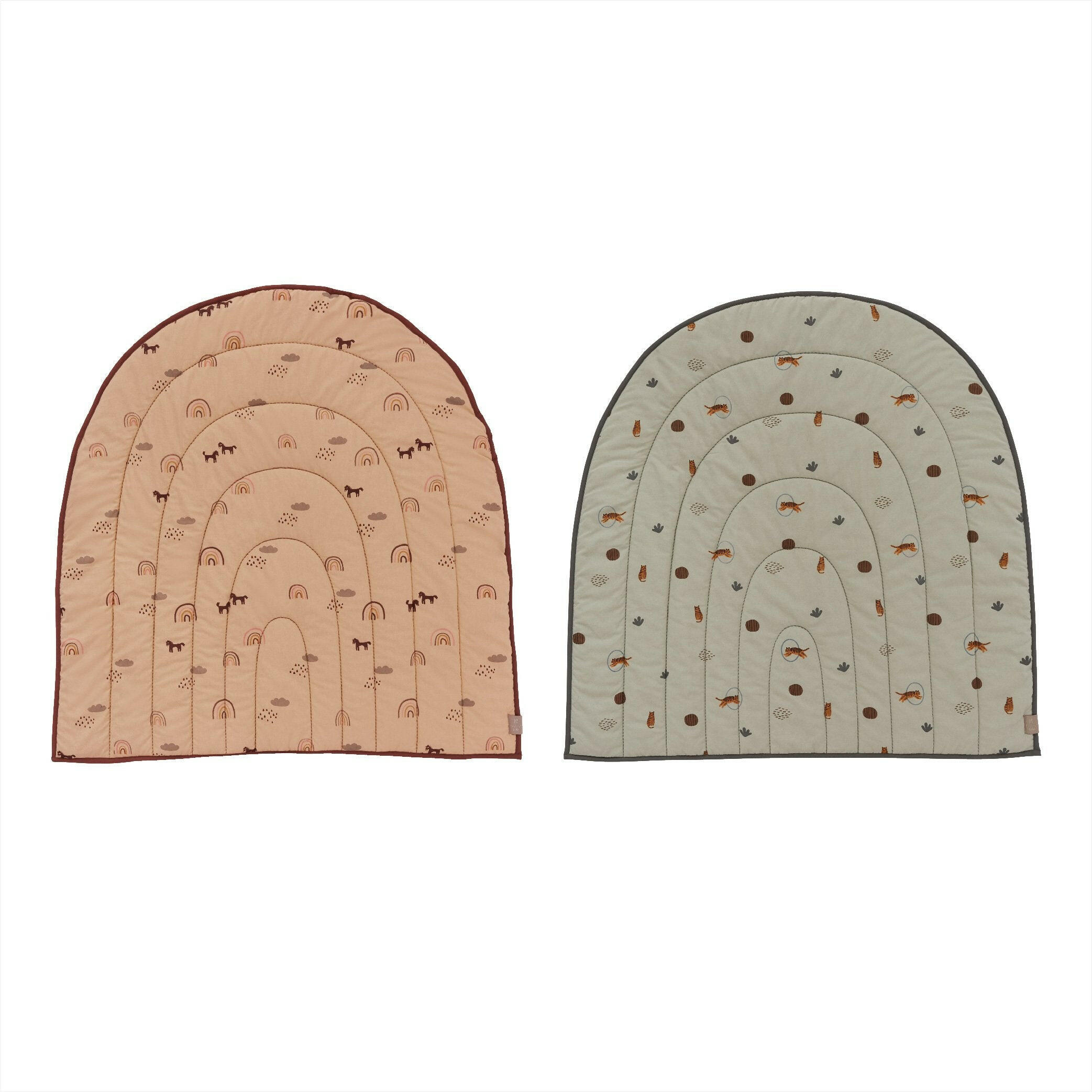 Organic Quilted Rainbow Blanket Blankets OYOY