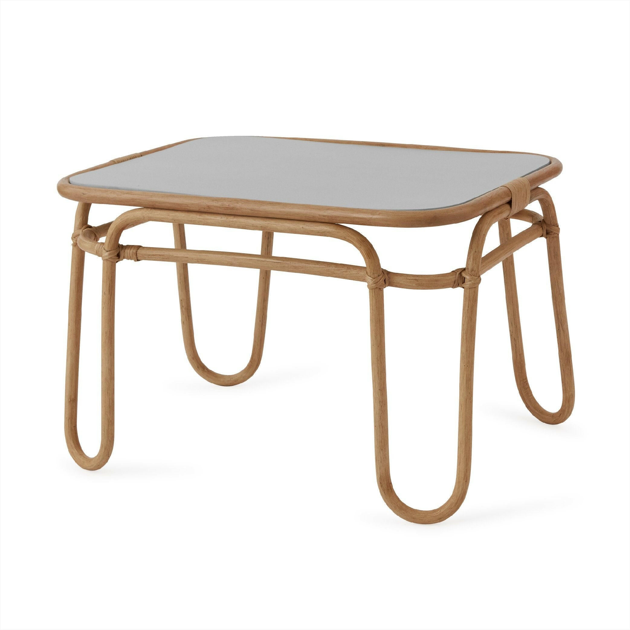Rainbow Mini Rattan Table Playroom Furniture OYOY