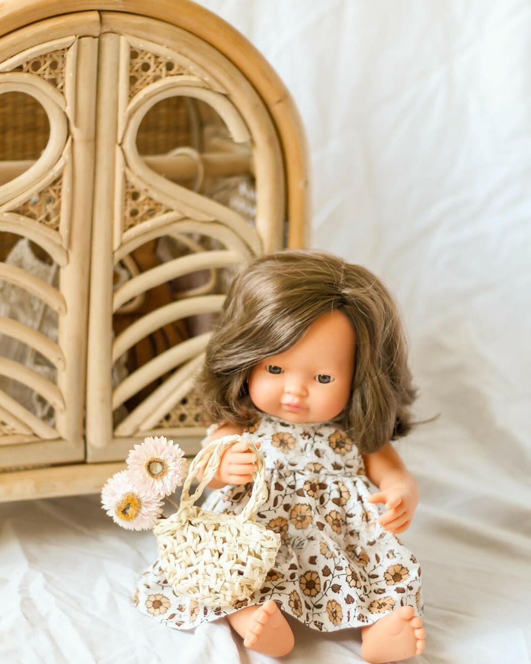 Baby Girl Doll - Brunette Dolls Miniland