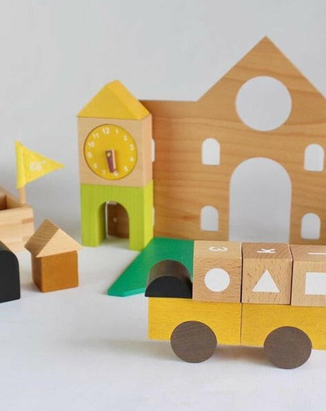 Tsumiki School Letter Block Set Kids Toys kiko+ and gg*