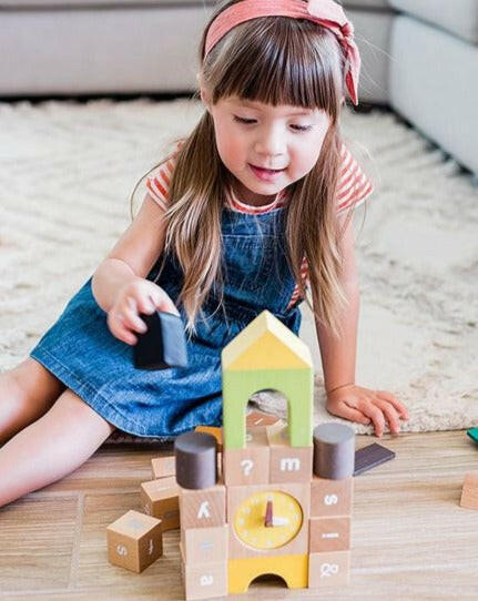 Tsumiki School Letter Block Set Kids Toys kiko+ and gg*