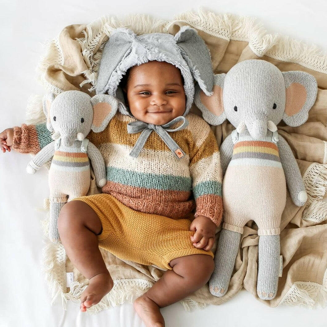 Evan the Elephant Stuffies Cuddle + Kind