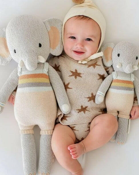 Evan the Elephant Stuffies Cuddle + Kind