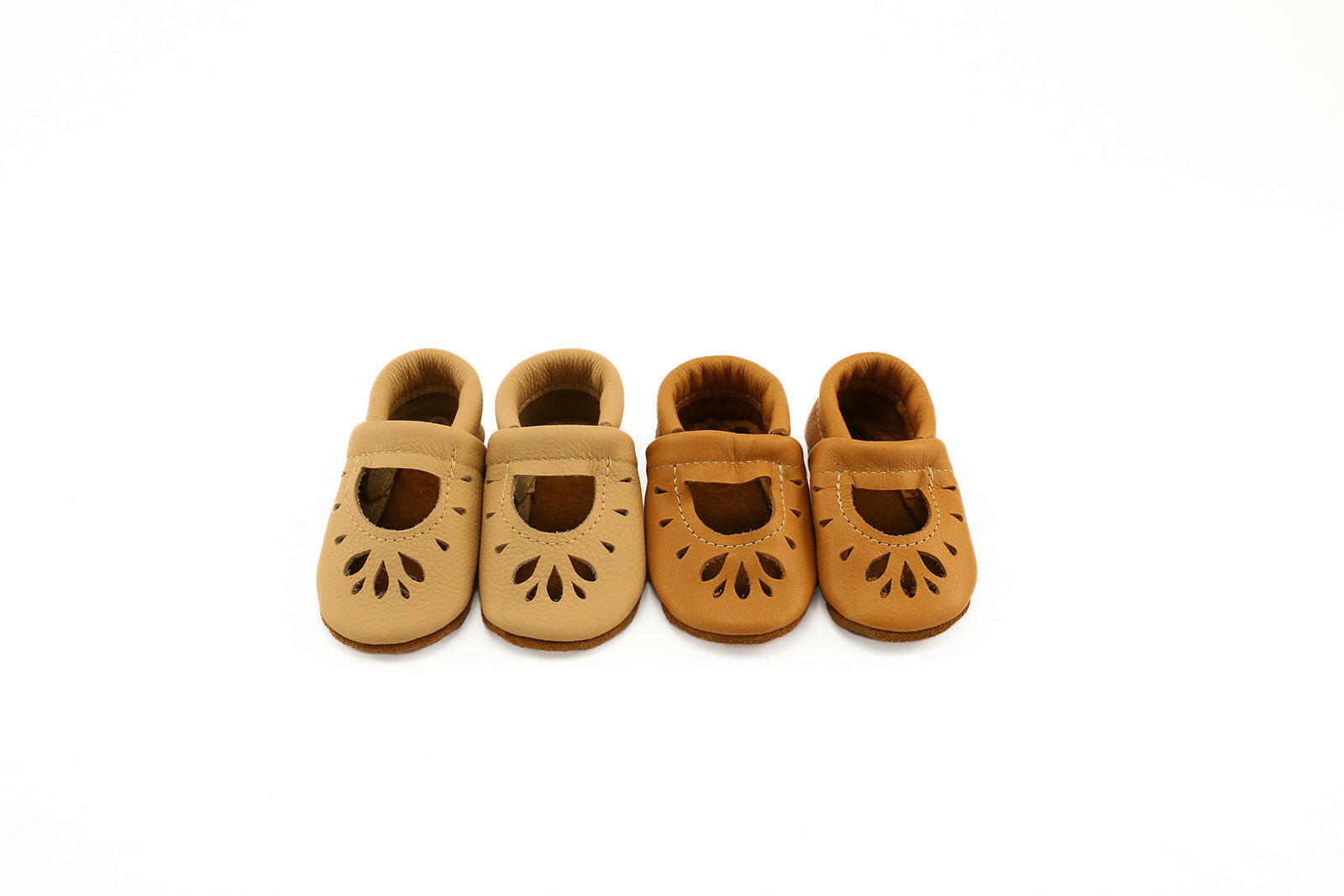 French Vanilla & Dulce de Leche RAINEY JANES Shoes Baby and Toddler Baby Shoes Starry Knight Design