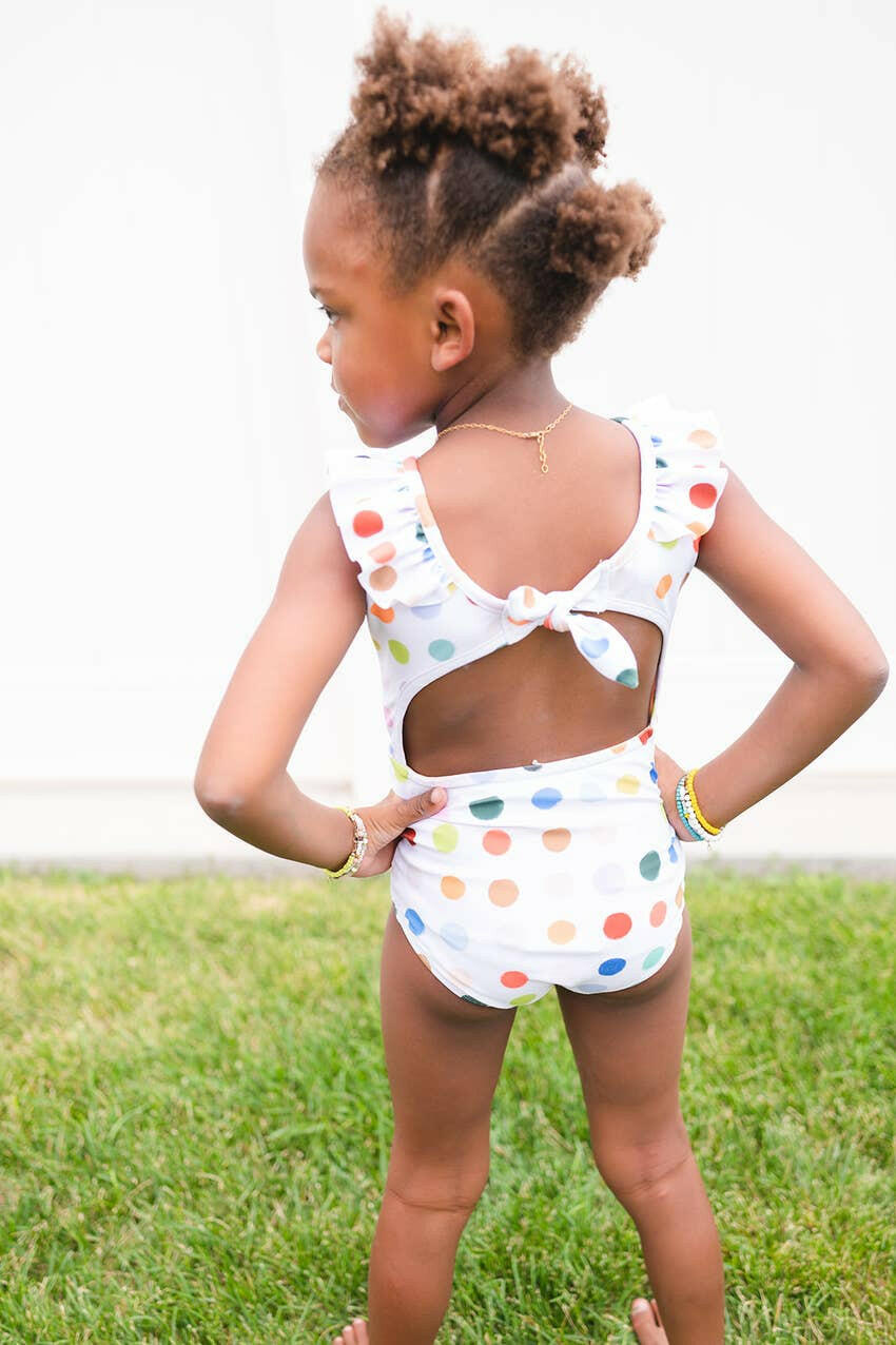 Lorelai Swim in Bold Dots Ollie Jay