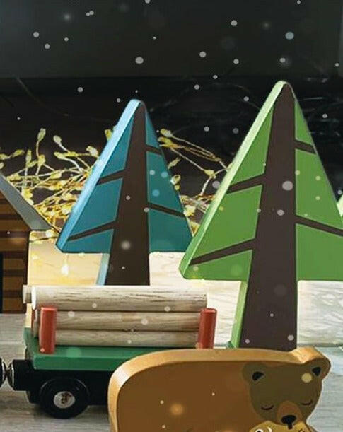 Wild Pines Train Set Train Tender Leaf