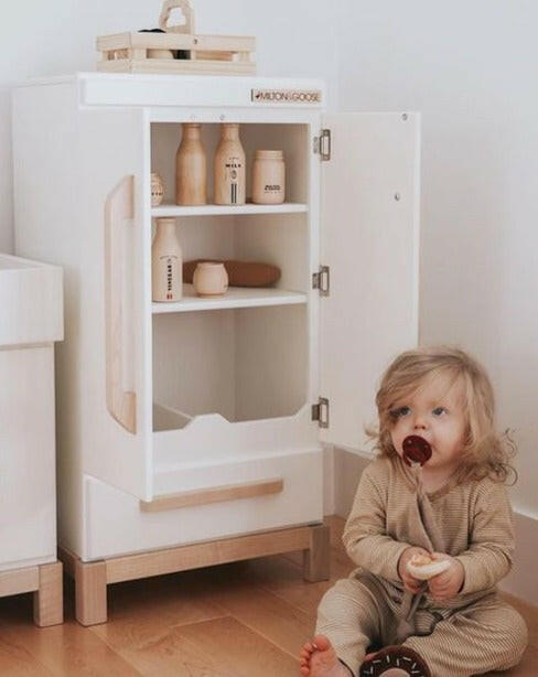 Wooden Play Refrigerator - White Kids Toys Milton & Goose