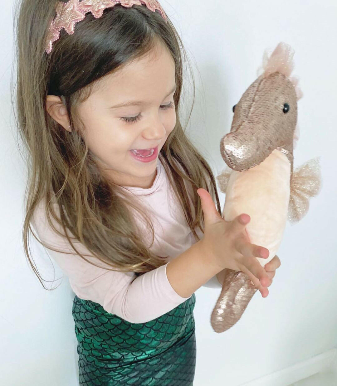 Sequin Seahorse Stuffed Toy Stuffed Toy MON AMI