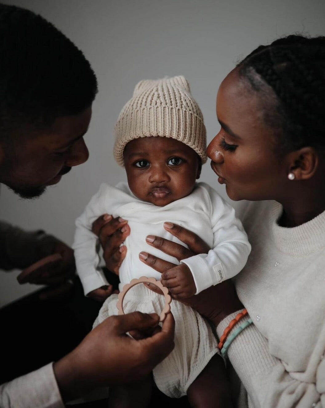 Flower Teething Bracelet 3 - Pack Sunshine / Dried Thyme / Clay Baby Essentials Mushie