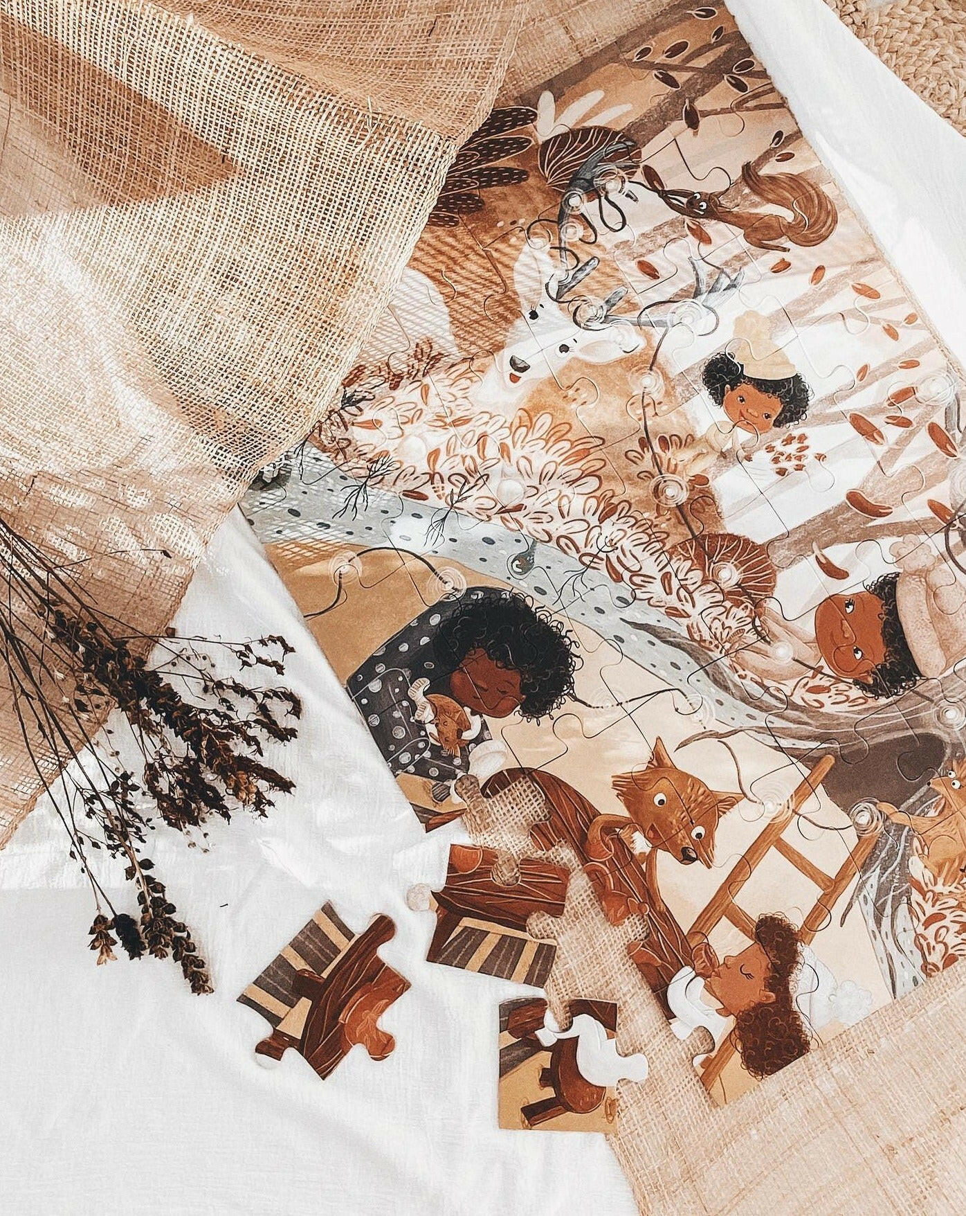 Fallen Loreta - Autumn Giant Puzzle Puzzles Mrs.Ertha