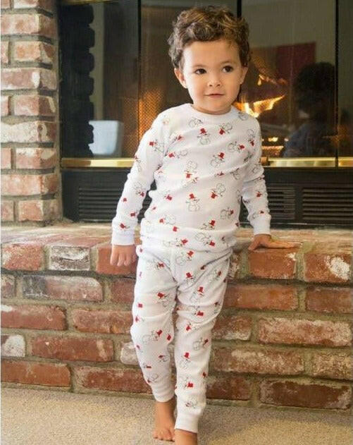 Organic Long Sleeve Pajamas - Snowmen Pajamas Skylar Luna
