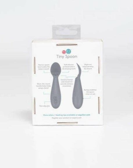 Tiny Spoon (2-pack) - Pewter Feeding Ezpz
