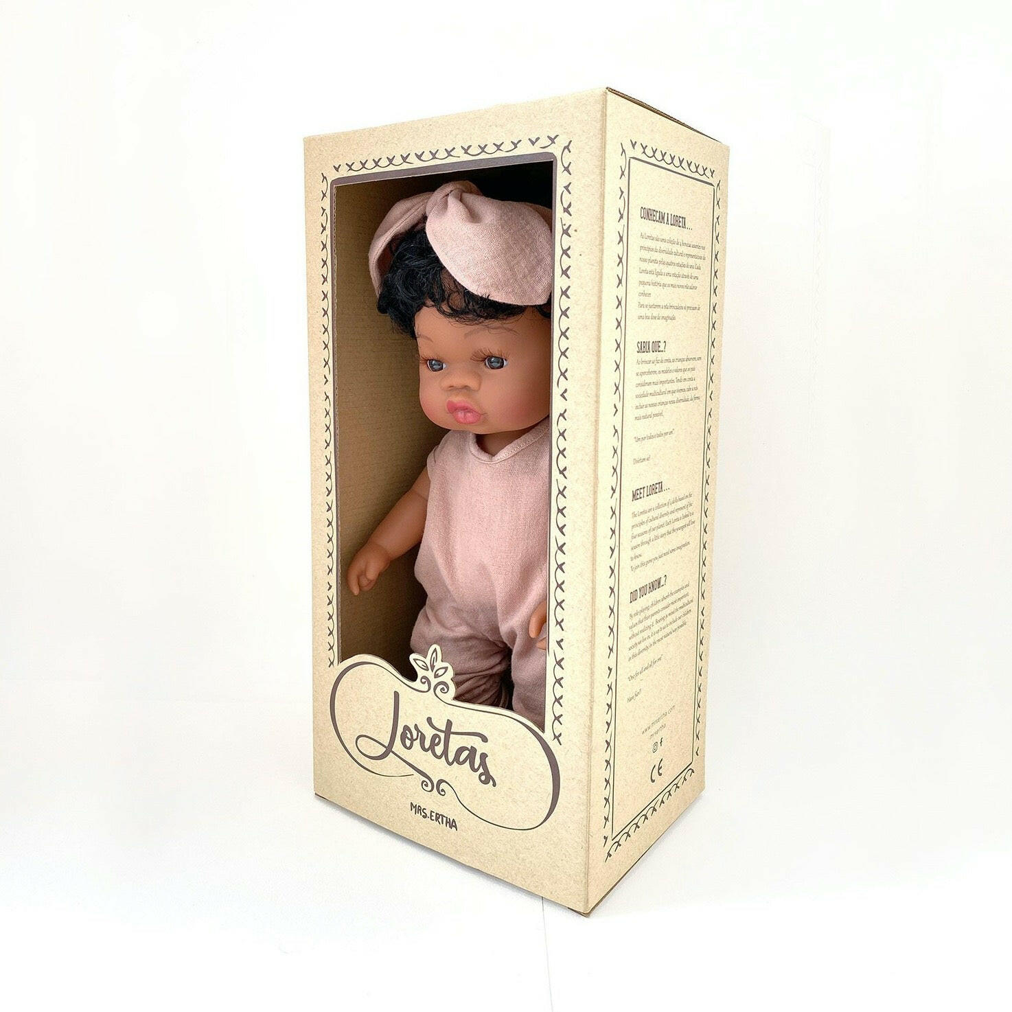 Black Baby Doll Shiny Loreta Dolls Mrs.Ertha