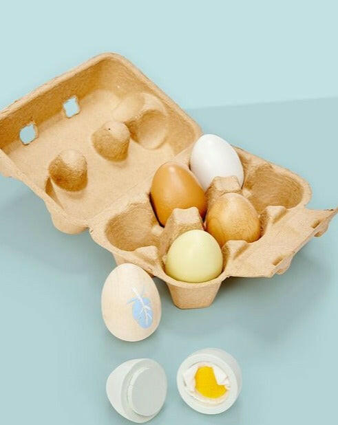 Mini Chef Wooden Eggs Wooden Toys Tender Leaf