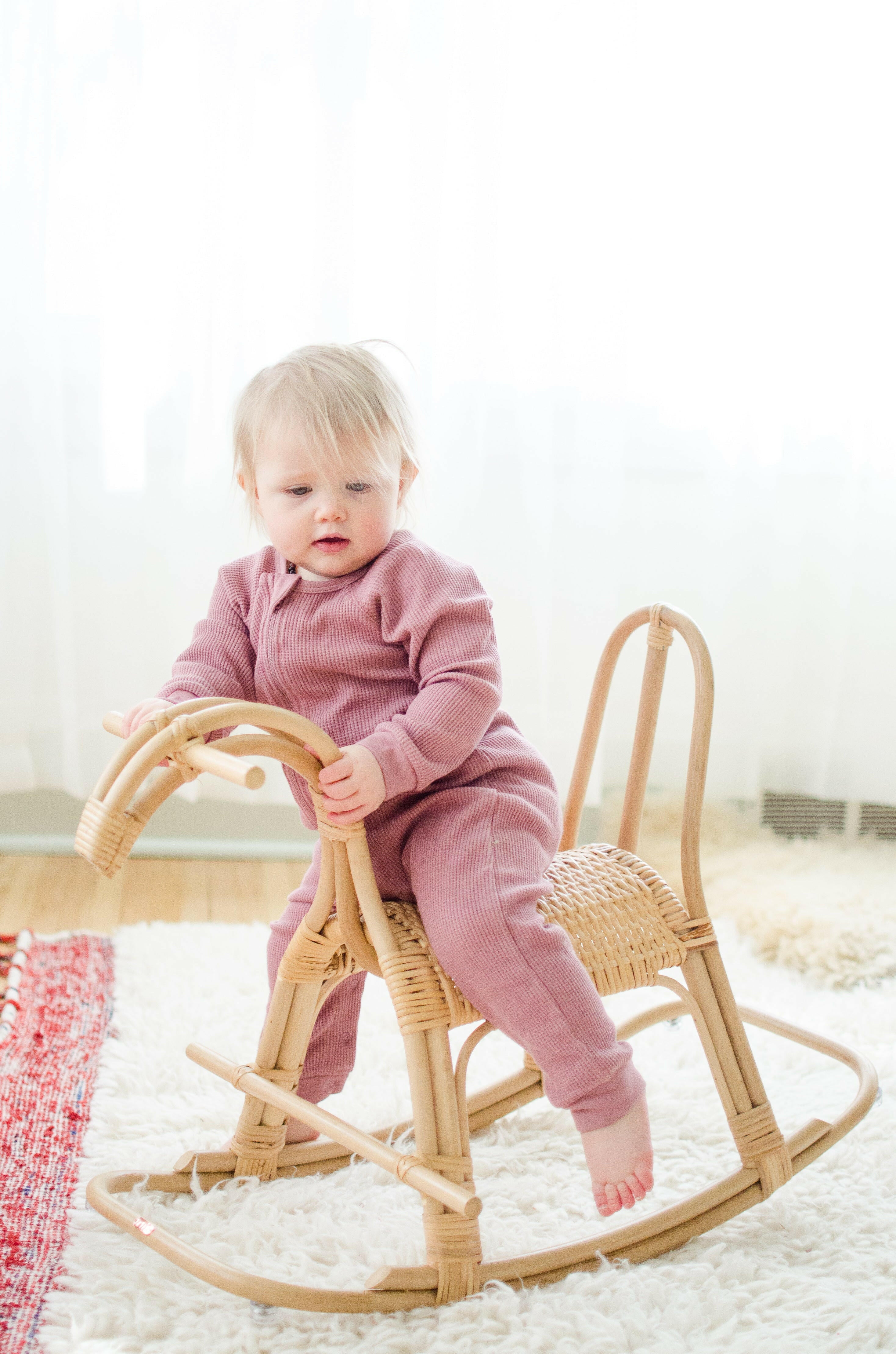 Poppie rocker, Rattan Rocking Horse Poppie Toys