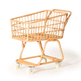 Rattan Toy Shopping Cart