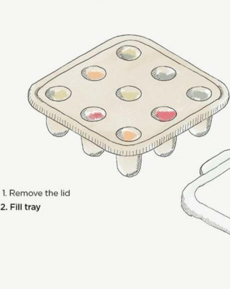 Ice Cube Tray Feeding Moss & Fawn