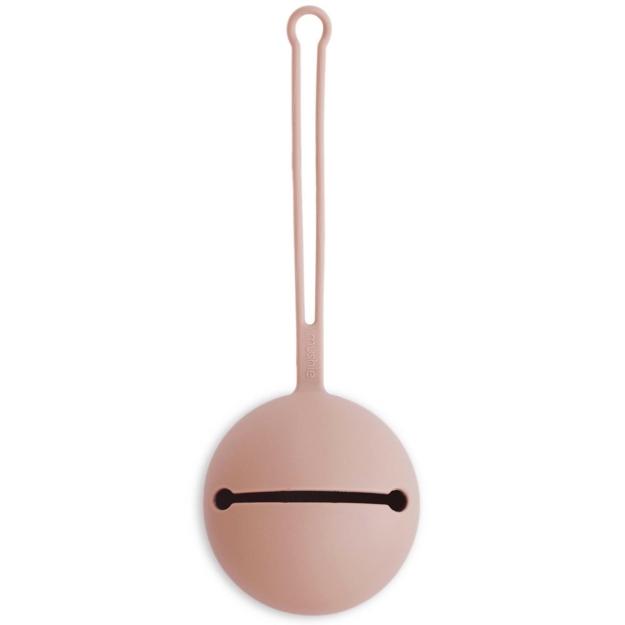 Silicone Pacifier Holder Case Baby Essentials Mushie Blush
